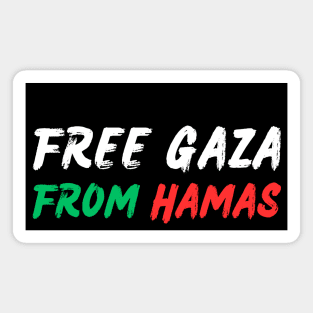 Free Gaza From Hamas Magnet